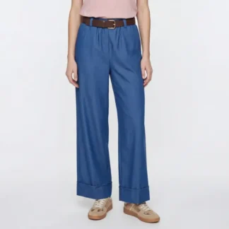 Pantalón de pierna ancha de mujer